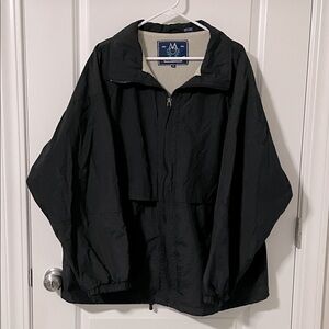 Vintage Members Only Black Windbreaker Jacket